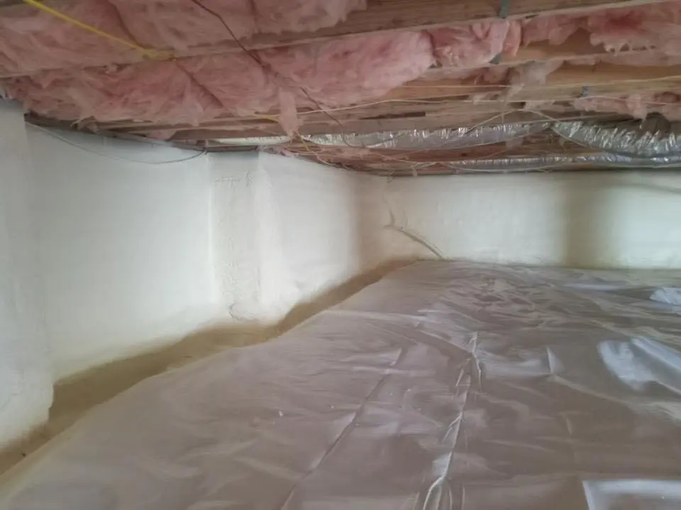 Crawl space encapsulation with closed-cell spray foam for Spray Foam Roofing in Salmon Creek
